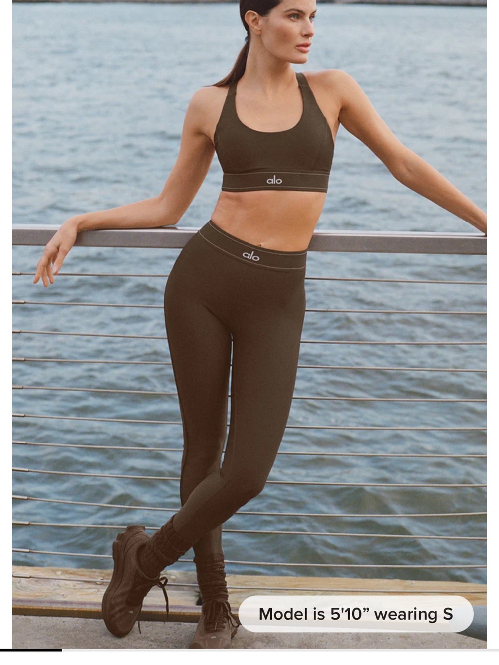 Airlift High-Waist Suit Up Legging - espresso size Medium